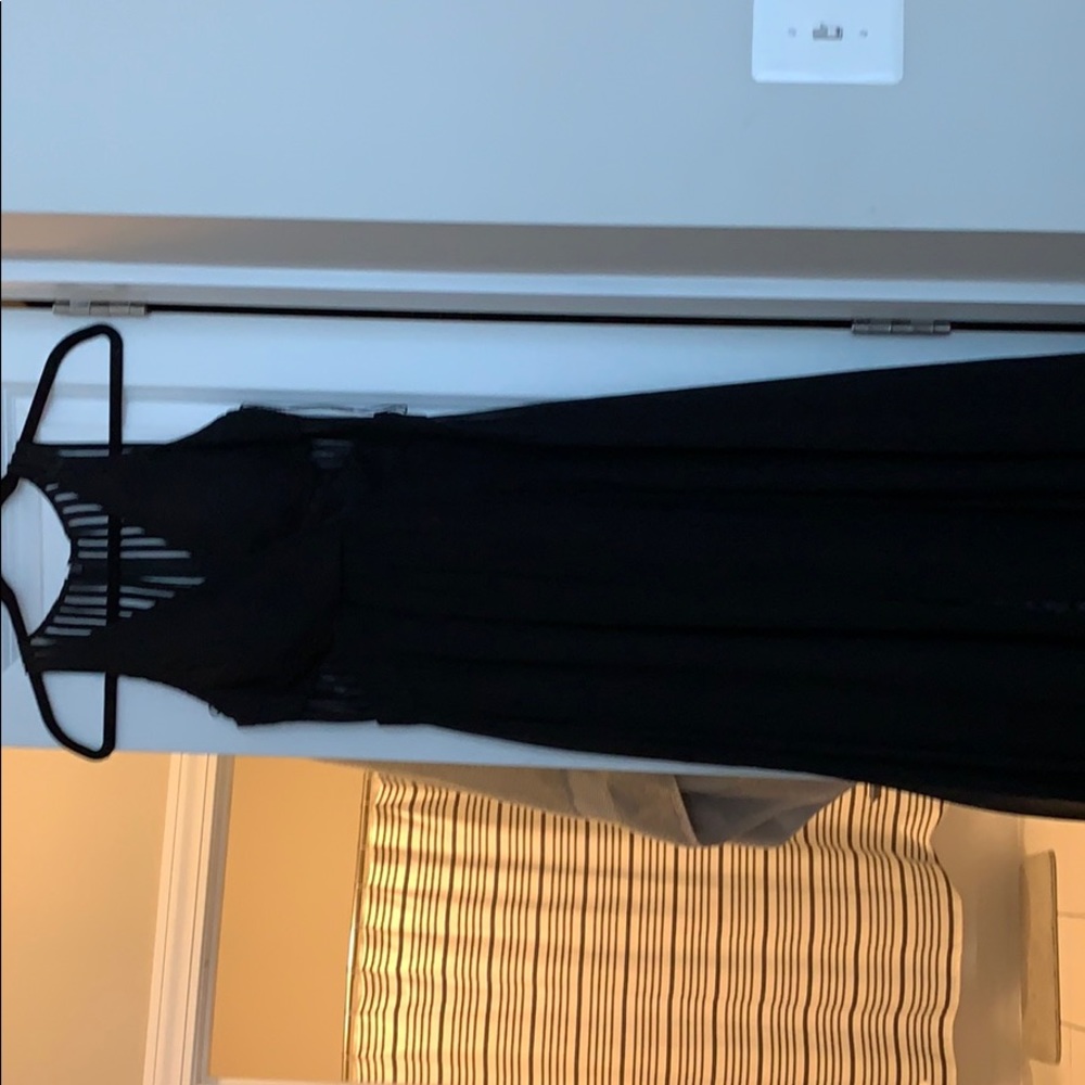 Aidan Mattox Black Long Dress, Size 6